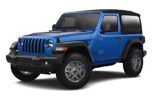 2 door blue Jeep